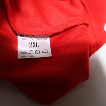 Červené šaty s bielym golierom, veľ. 2XL