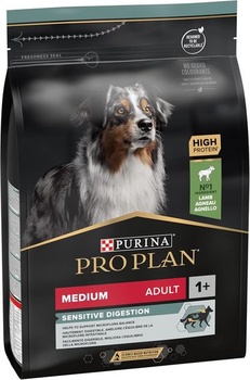 Pre Plan Medium Adult Sensitive Digestion, suché krmivo pre psov, bohaté na jahňacie mäso, 1 balenie