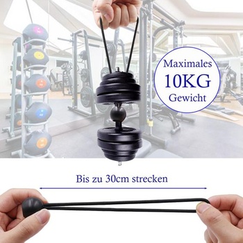 Bungee šnúry s guličkou, 12 kusov, 15 cm; Napínače plachty s guličkou, čierne; Čierna, 15 cm, 12 kusov