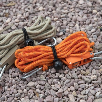 Bungee šnúry s guličkou, 12 kusov, 15 cm; Napínače plachty s guličkou, čierne; Čierna, 15 cm, 12 kusov