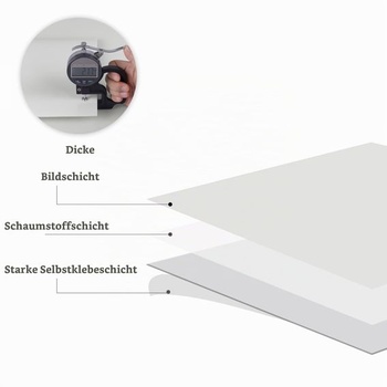 Fantasnight Biele samolepky na dlaždice Samolepiace dlaždice Biele - 2 30x30cm (10 ks)