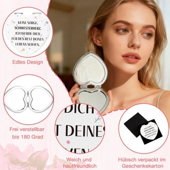Vtipný darček pre najlepšieho priateľa, kozmetické zrkadlo, nápady na darčeky pre ženy, narodeninový