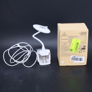 Stolová lampa Akynite, biela, 43 cm