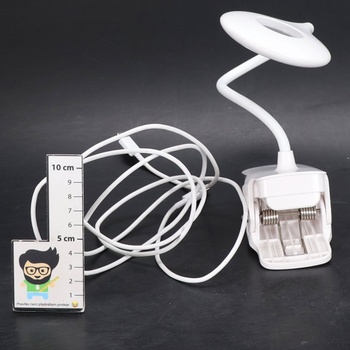 Stolová lampa Akynite, biela, 43 cm