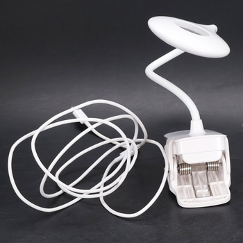 Stolová lampa Akynite, biela, 43 cm