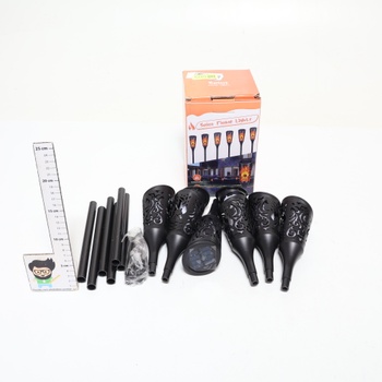 Solární světla Moxled 6 kusů pro venkovní použití - 12 LED solárních světel pro zahradu s