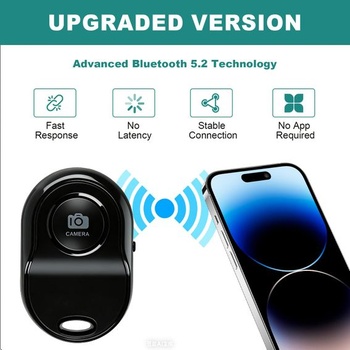 Dálkové ovládání Bluetooth kamery (2 ks), Bluetooth 5.2 se stabilním připojením, kompatibilní s