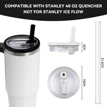 2 náhradné nepriepustné viečka pre tégliky Stanley s objemom 40 oz, opakovane použiteľná prachotesná