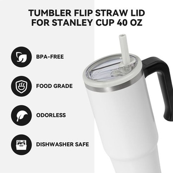 2 náhradné nepriepustné viečka pre tégliky Stanley s objemom 40 oz, opakovane použiteľná prachotesná