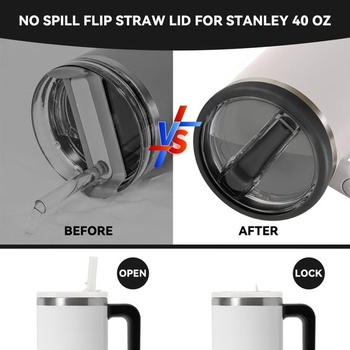 2 náhradné nepriepustné viečka pre tégliky Stanley s objemom 40 oz, opakovane použiteľná prachotesná