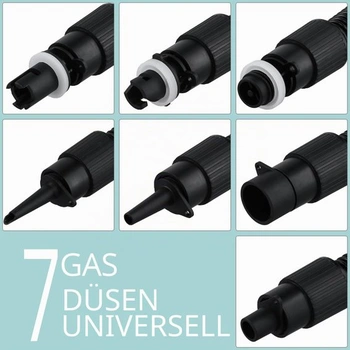 Súprava adaptérov pre nafukovaciu pumpu QWORK®, príslušenstvo k adaptérom pre pumpu SUP so 7 tryskami a
