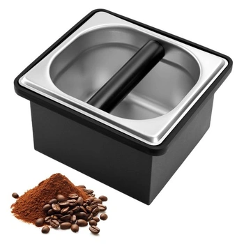 Espresso knock box, nerezový kávovar, veľká kapacita,…