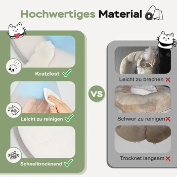 Krční ortéza Supet Cat s měkkým polstrováním po ranách a operacích Modrá krční ortéza ve tvaru S