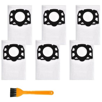 6 vrecúšok do vysávača pre Kärcher KFI 357, kompatibilný s WD3, WD2 Plus, KWD1, KWD2, KWD3 MV3,