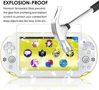 Ochranné pouzdro pro Sony PlayStation Vita 2000, AFUNTA 2 kusy tvrzeného skla pro přední displej a