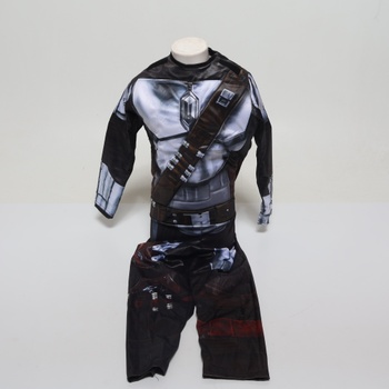 SINSEN Mandalorian kostým pre deti s helmou a pláštenkou, Star Wars filmové prevleky cosplay