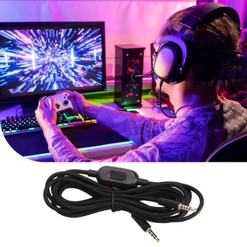 Náhradní kabel TNSLAND pro sluchátka 2m pro herní headsety, flexibilní audio kabel, vhodný pro