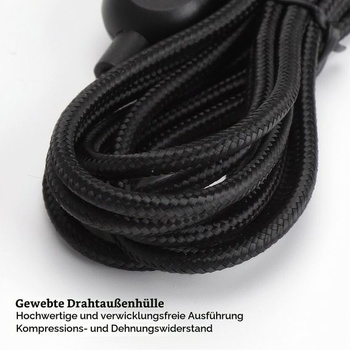 Náhradní kabel TNSLAND pro sluchátka 2m pro herní headsety, flexibilní audio kabel, vhodný pro