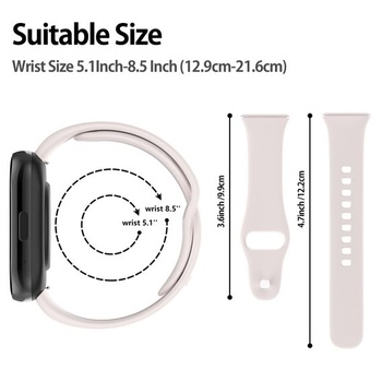 Náramok WD&CD kompatibilný s Xiaomi Redmi Watch 3 Active, mäkký silikón, nastaviteľný fitness