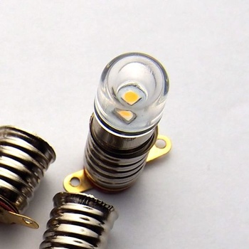 Žiarovky AC/DC E10, 10 kusov, 3V, studená biela, náhradné žiarovky E10, miniatúrne skrutkovacie LED