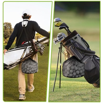 Taška na golfové loptičky – balenie 6 sieťovaných tašiek so sťahovacou šnúrkou, taška na golfové loptičky,
