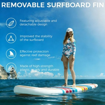 9palcová odnímateľná surfová plutva pre SUP dosku/longboard/kajak