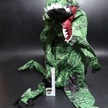 Nafukovací kostým dinosaura Poptrend pre dospelých a deti, zábavný nafukovací kostým dinosaura