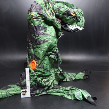 Nafukovací kostým dinosaura Poptrend pre dospelých a deti, zábavný nafukovací kostým dinosaura