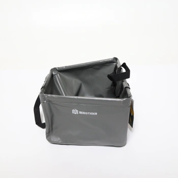 BERGTIGER® 500D Plachta, skládací kempingová mísa 18L / 21L s EXTRA DRŽADLEM I Skládací venkovní