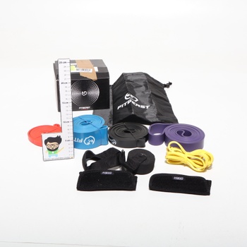 Súprava odporových gúm FitBeast, 5-stupňové gumy na zhyby pre silový tréning, CrossFit, Powerlifting,