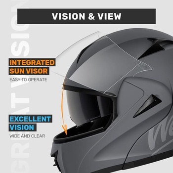 Motocyklová prilba Westt Torque Integrálna, modulárna ECE-R 22.06 pre mužov a ženy s ochranou brady