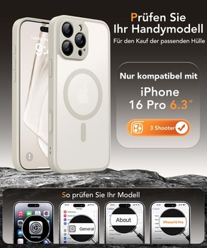 Magnetický kryt pre iPhone 16 Pro s ochranou displeja na súkromie, dizajn kameňa. Puzdro pre