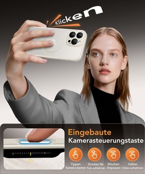 Magnetický kryt pre iPhone 16 Pro s ochranou displeja na súkromie, dizajn kameňa. Puzdro pre