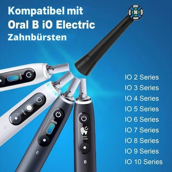 Sada 4 náhradních hlavic kartáčku Oral-B iO kompatibilních s elektrickými zubními kartáčky Oral-B