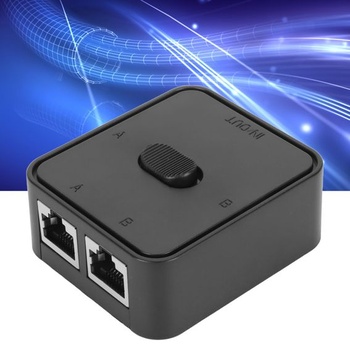 Gigabitový ethernetový přepínač, 2 porty RJ45, 1000 Mbps LAN rozbočovač pro Cat 6 UTP,