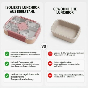 Box na svačinu MIUUIPI nerez 1020ml + příbor