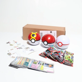Pokémon: Poké Ball Box Set – Poké Ball, Honor Ball a BIS Ball (9 boostrov a 6 stránok s nálepkami)