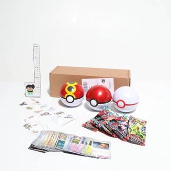 Pokémon: Poké Ball Box Set – Poké Ball, Honor Ball a BIS Ball (9 boostrov a 6 stránok s nálepkami)