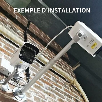 Nástěnný držák pro CCTV bezpečnostní kameru, dlouhý teleskopický stojan s nastavitelným sklonem a