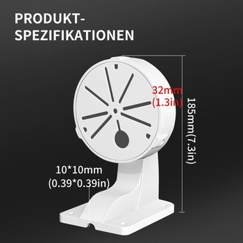 Držák rozvodné krabice pro 4,7palcové bezpečnostní kamery, kabelový kanál pro kopulovité kamery,