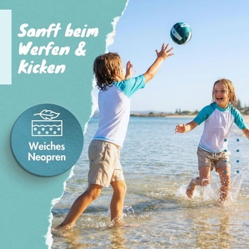 Neoprénový vodná lopta BeachBuddy pre deti od 2 rokov, hlbokomorská, veľkosť 2 (Ø 15 cm) - iba lopta