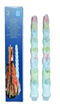 6 různých druhů kapacích svíček, délka 30 cm, průměr 2,9 cm, doba hoření 4-6 hodin, 6 kusů (3