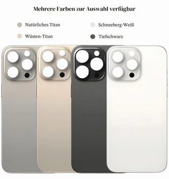 Výměna zadního skla Alovexiong pro iPhone 16 Pro s nástroji pro opravu, titanově pískové, titanově