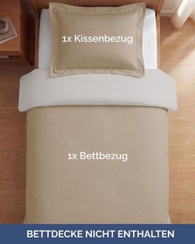 2dielna sada posteľnej bielizne 140x200 - Obliečka na vankúš z mikrovlákna 65x65 - Krémovo biela 26 -