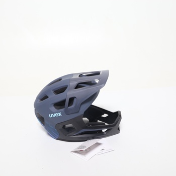 Detská helma uvex React jr. fullface, matná, súmraková modrá, 52-56 cm