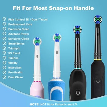 Náhradná hlavica kefky REDTRON pre Oral-B, balenie 16 kusov, hlavica zubnej kefky pre Oral-B,