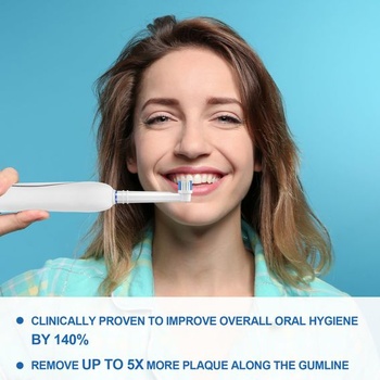 Náhradná hlavica kefky REDTRON pre Oral-B, balenie 16 kusov, hlavica zubnej kefky pre Oral-B,