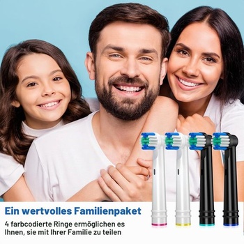 Náhradní hlavice kartáčku REDTRON pro Oral-B, balení 16 kusů, hlavice zubního kartáčku pro Oral-B,