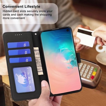 Puzdro Tawarror pre Samsung Galaxy S10, prémiové odnímateľné puzdro z PU kože pre Samsung S10 sa