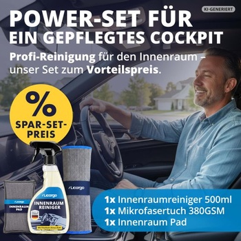 Sada čističov interiérov automobilov LICARGO - Čistič interiéru (500 ml) + Pad do interiéru + Handrička z